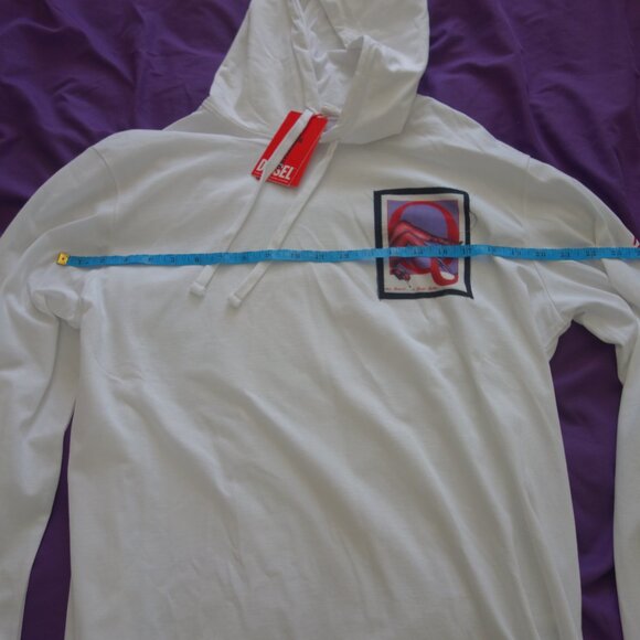Diesel Now Quaint...A Quiet Queen Size S Long Sleeve Hoody T-Shirt *New w/ Tags* - Picture 4 of 16